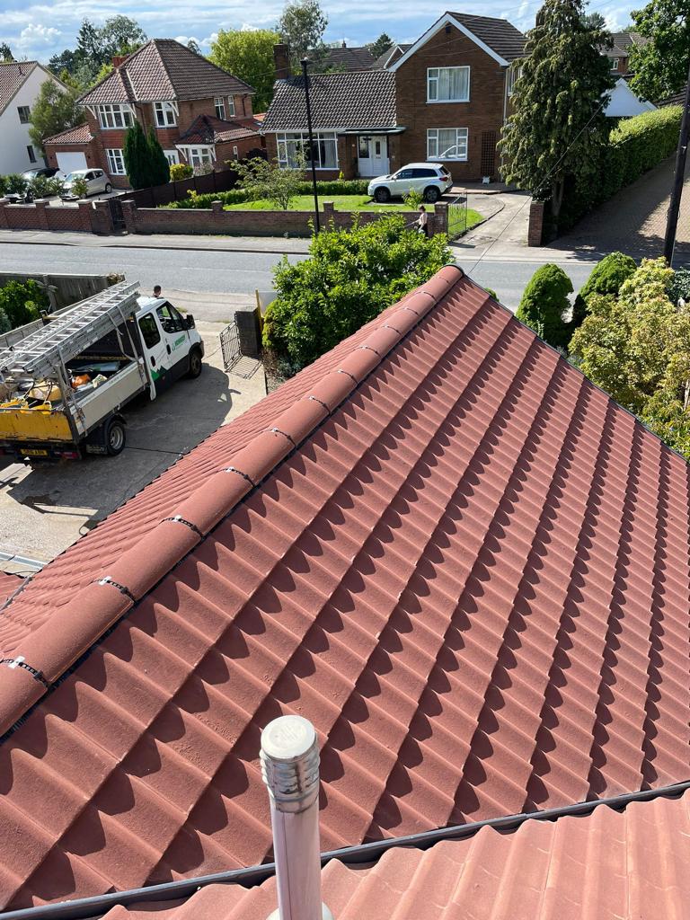new 12 A newly tiled roof | Kennedy Roofing